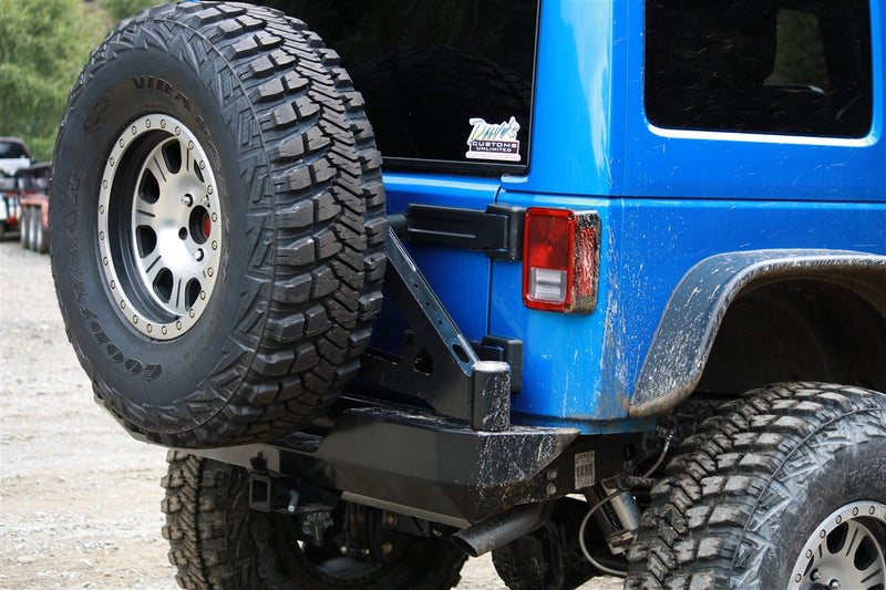 Load image into Gallery viewer, Jeep JK Rock Crawler Rear Bumper with Swing-out Tire Carrier
