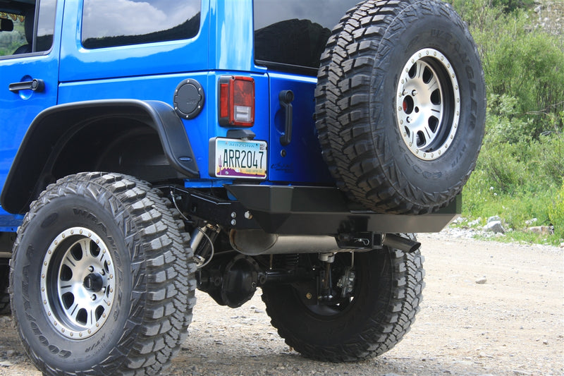 Load image into Gallery viewer, Jeep JK Rock Crawler Rear Bumper with Swing-out Tire Carrier
