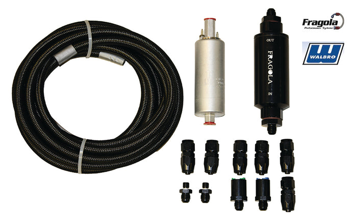 LS/Gen III Fuel System Plumbing Kit, return style - dual fuel line at rail
